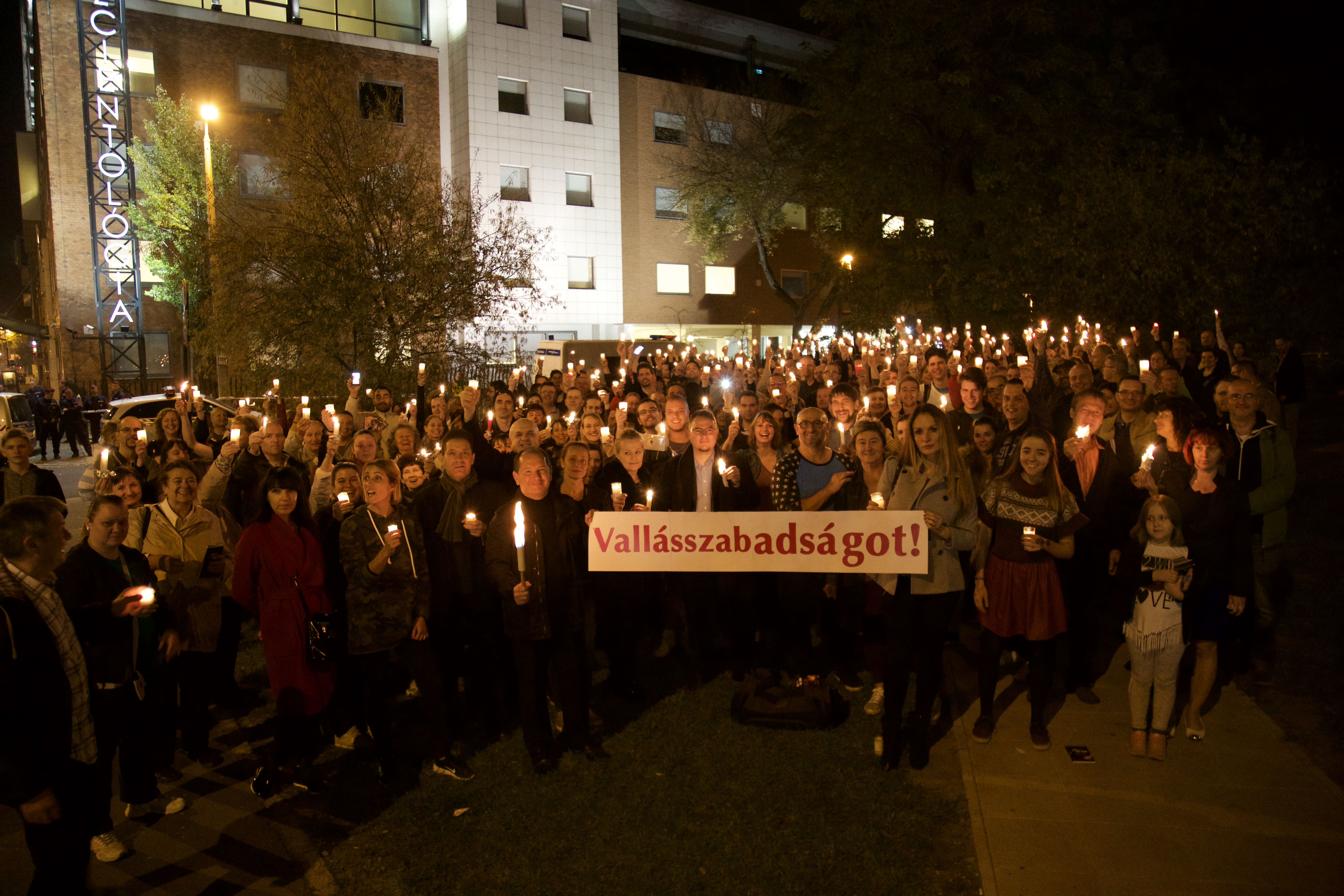 Scientologists protest violation of their right to religious freedom in Hungary