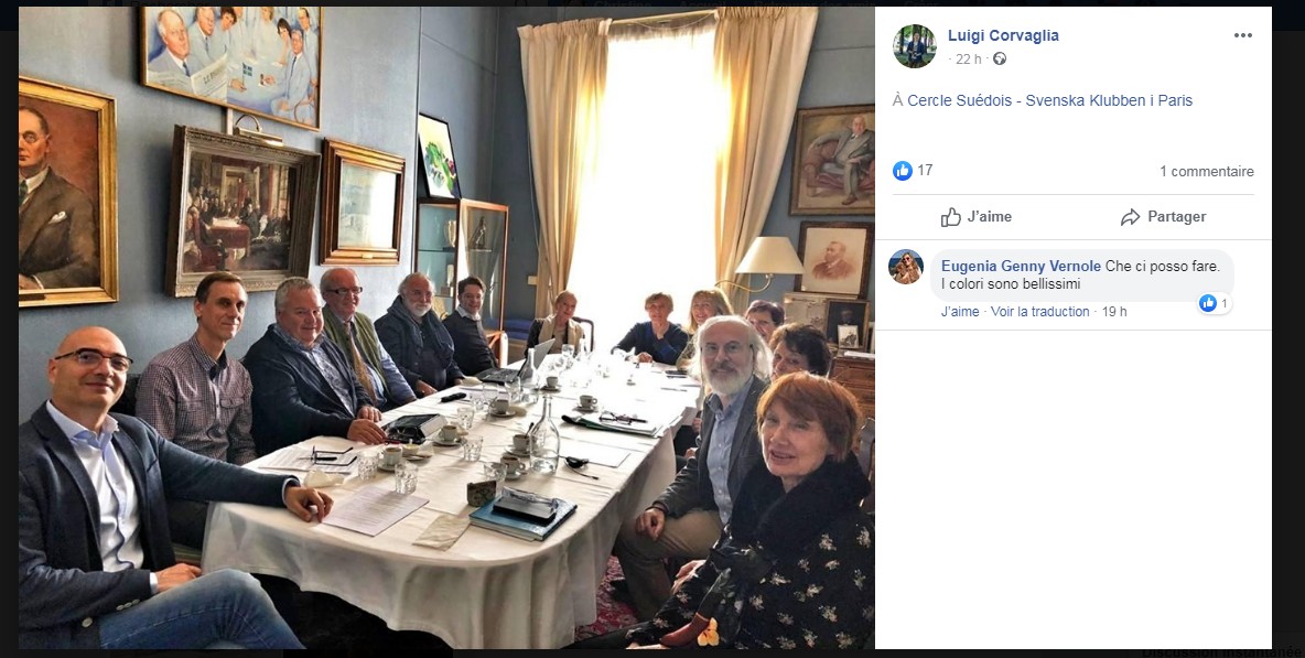 European executives of FECRIS in 2019 in Paris, with its vice-president Alexander Dvorkin