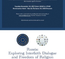 Russia:  Exploring Interfaith Dialogue  and Freedom of Religion - A conference and debate Russia:  Exploring Interfaith Dialogue  and Freedom of Religion - A conference and debate