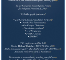 Event : A cause for concern in Europe - 16 October 2013 - Brussels