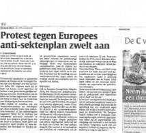 Nederlands Dagblad newspaper article on Religious Freedom at stake at PACE