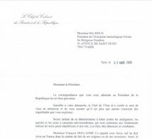 France : réponse du Président de la République à une lettre ouverte aux politiciens français